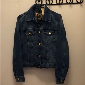 Michael Kors Riviera Blue Jean Jacket Size Medium